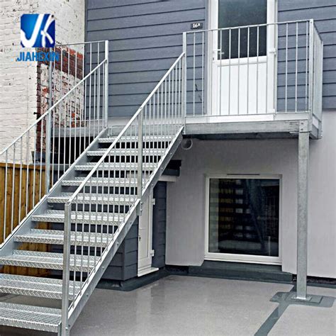 metal stairs for regular house|prefabricated galvanized steel stairs.